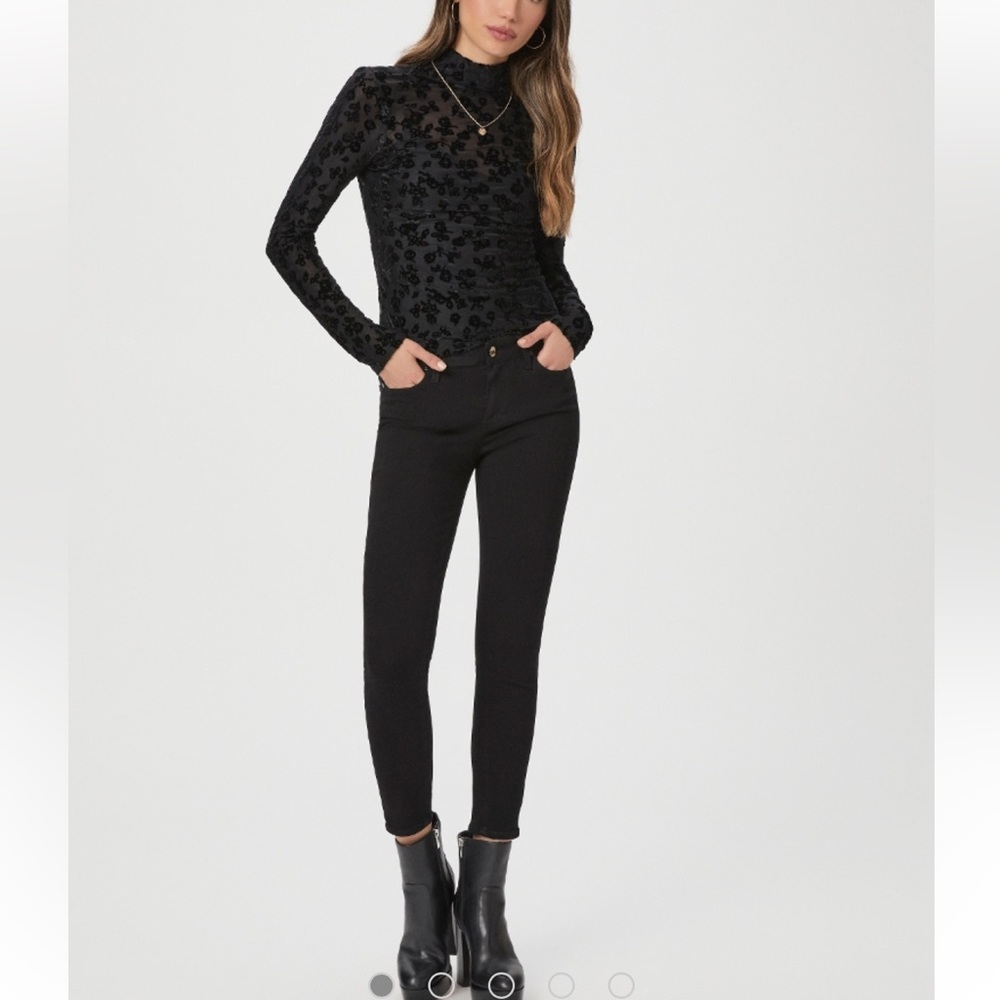 Paige Verdugo Cropped Black Jeans